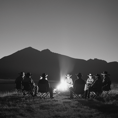 camping-with fire
